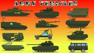 Army Vehicles | Car Videos For Kids | Military Cartoons