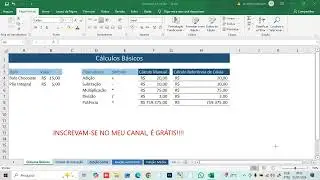 Aprenda Como Fazer  Cálculos No Excel Para Iniciantes