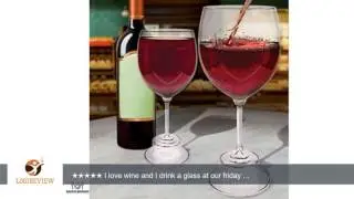 Oversized 24 Oz Wine Glass - Best Gift for Wine Lovers - Bonus Wine and Spirits Recipes - Gift Boxed