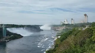 Niagara Falls --- 4K60 USA Side 7 AM Walk