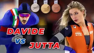 POV Speed Skating Behind Jutta Leerdam,  Ragne, Jenning, Davide  #speedskating #winterolympics