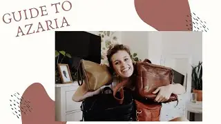 PACKING MY AZARIA BAG// showing the original, petite, la Jolie and Doux clutch!