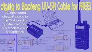 digirig to Baofeng Interface cable for free (or really cheap) for digital VHF/UHF #ham #amateur