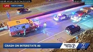 Crash on I-80 leaves one person in critical condition