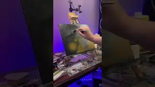 Painting another lil spooky Halloween landscape