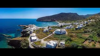 Aerial View of Apollonas-Naxos Island
