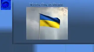 Waving Flag of Ukraine