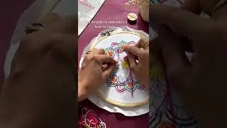 Life&rsquo;s better with a needle in hand🥰❤️In frame:The Mandala DIY Embroidery Kit✨Website link in bio🛒
