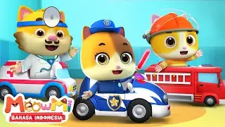 Aku Suka Mobil Mainanku | Mobil Polisi | Ambulans | MeowMi Family Show Bahasa Indonesia