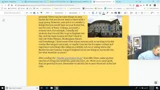 Bucket List Speech Directions Spring 2020