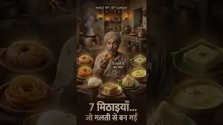 7 मिठाइयाँ जो गलती से बन गईं 😲 | Indian Sweets History | #shorts