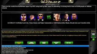 TEW 2016 NJPW 2019 Ep. 56 New Japan Cup Finals