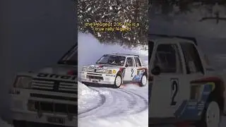 Peugeot 205 T16: The Secret Weapon That Dominated Group B!  #cars #car #peugeot  #rally #classiccars