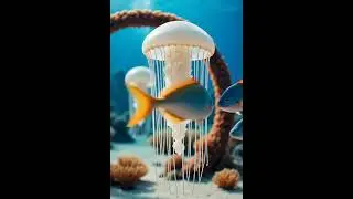 School of Fish Races&mdash;Jellyfish Gate Chaos!   #cartoonshorts #cartoon #funny