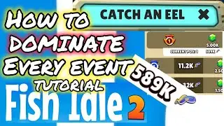 [BEST MOBILE GAMES] FISH IDLE 2 HOW TO WIN EVERY EVENT TUTORIAL tips and tricks pls subscribe