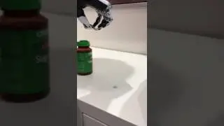 Quad amputee Korrin using Bebionic Small Hand for fine motor skill training
