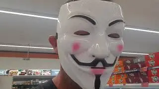 Anonymous shopping at b&m's it's still a mask