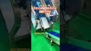 Fully automatic tube ice packing machine, this model is suitable for 5-12kg #icepackingmachine