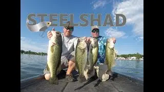 Crushing Largemouth Bass at Cayuga Lake on SteelShad Blade Baits!