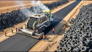American Engineers Quietly Built Massive Asphalt Roads Using Millions of Old Car Tires