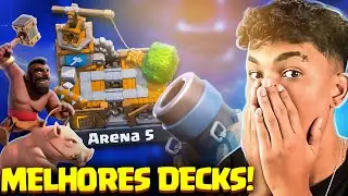 ESSES S&Atilde;O OS 2 MELHORES DECKS PARA ARENA 5 (OFICINA DO CONSTRUTOR) NO CLASH ROYALE!