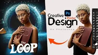 Creative poster design in Photoshop