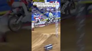 He Tried the SAME PASS 4 Laps in a Row! #dirtbike#motocross#racing#fyp#iphone#viral#bike#rider#race