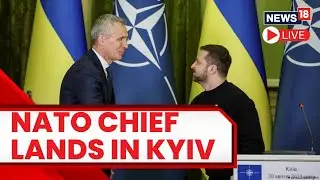 NATO Chief Stoltenberg Visits Wartime Ukraine | NATO Chief Stoltenberg In Ukraine | News18 Live
