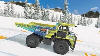 Testing new cars in Beamng.drive on the snowy mountains