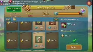 Lords Mobile - Upgrade 15 Artifacts quest on Joel 25