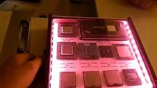 CPU display case - lighting test