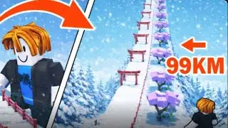 I Built the LONGEST Ski Track in Roblox (99KM)