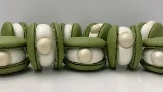 오렌지 화이트 초콜릿 무스 마카롱(Orange white chocolate macaron)