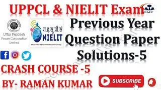 NIC/NIELIT SCIENTIST-B/STA EXAM PREVIOUS YEAR PAPER DETAILED SOLUTION||TECH-5!!