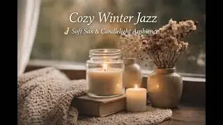 Cozy Winter Jazz 🎷 Soft Sax & Candlelight Ambience | EchoVibes