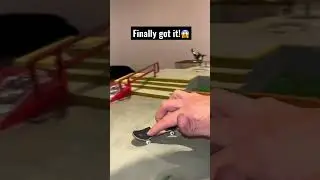 Hardest fingerboard trick!😵 #skateboarding #skate