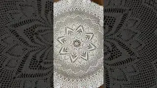 Round crochet table cloth l Round Doily Pattern