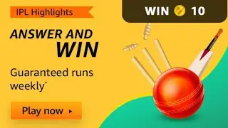Amazon Ipl Highlights Quiz Answers Today | Amazon Quiz Today | 30 April 2022
