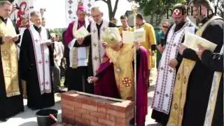 Cerkiew Greckokatolicka w Elblągu - wmurowanie aktu erekcyjnego
