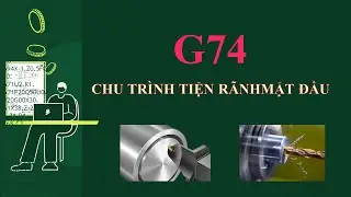Chu trình tiện rãnh mặt đầu G74