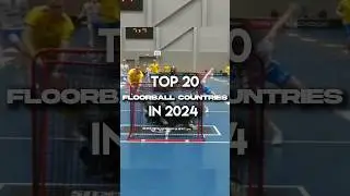 Top 20 Floorball countries in 2024 🔝🏑 #floorball #innebandy #unihockey