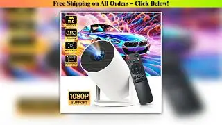 LynCast Projector 4K HD X1BQ Native 720P Android 11 Dual Wifi6 BT5.0 260ANSI 180 Rotatable Home