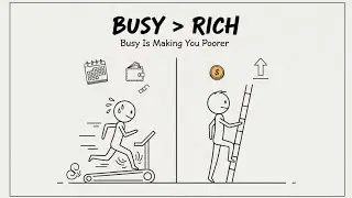 Tum Busy Ho&hellip; Isi Liye Abhi Tak Poorer|Stick figure animation|Psychology facts 