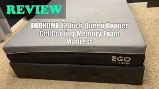 EGOHOME 12 Inch Queen Mattress Review: Copper Gel Cooling & Back Pain Relief 2025
