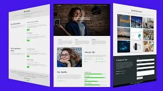 Portfolio Website Using HTML, CSS, and Javascript - Free Source Code