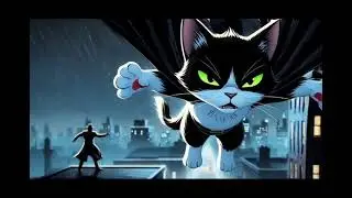 Nibbles the Night Cat 🦇 | A Crime-Fighting Cat Story