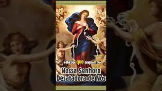Nossa Senhora Desatadora de N&oacute;s. Destrave sua vida! #nossasenhoradesatadoradosn&oacute;s #vidaeterna #jesus