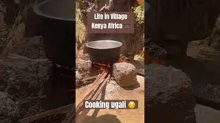 Cooking Ugali | Life in village #africa #ugali #kenya #filipinomom #cooking #shorts #shortsvideo