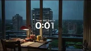 10 Times More Productive - Study Session with Pomodoro 35/5 and Rain Sounds