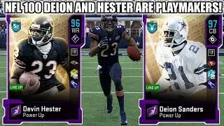 NFL 100 DEVIN HESTER AND DEION SANDERS ARE PLAYMAKERS! NFL 100 HESTER AND DEION GAMEPLAY | MADDEN 20